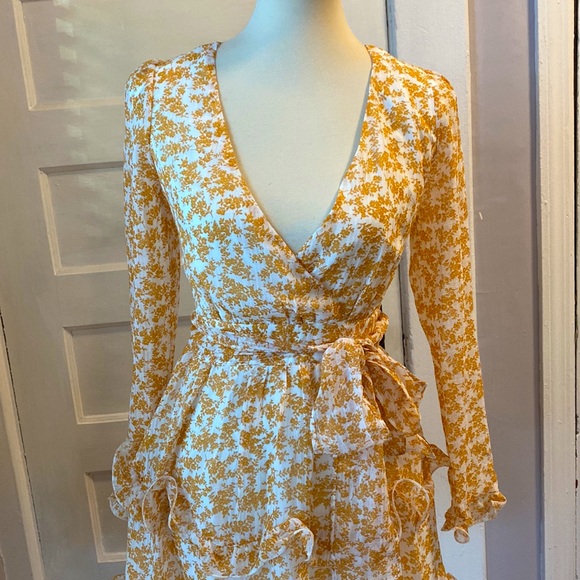 Saints + Secrets Floral Ruffled Mini Dress, Size S - Picture 7 of 16